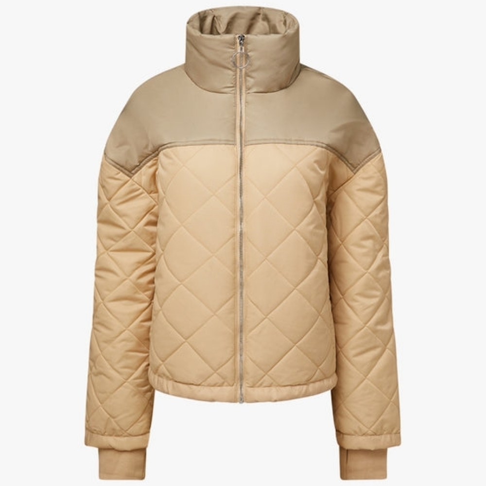 Tan and Gray Quilted Jacket From WeWoreWhat - Picture 2 of 7
